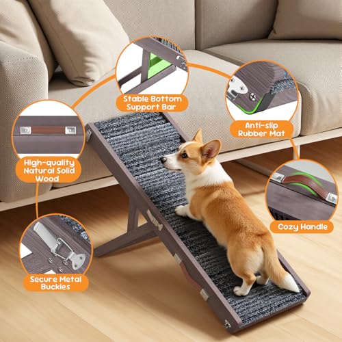 Dog Ramp for Couch Foldable (Grey Purple / 32")