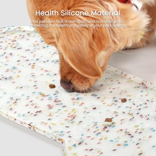 Dog Food Mat Anti (31.8" x 16" / Donut White)