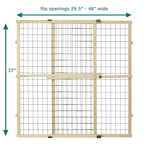 Wire Mesh Dog Gate (29.5"-48" Wide, 37" Tall)