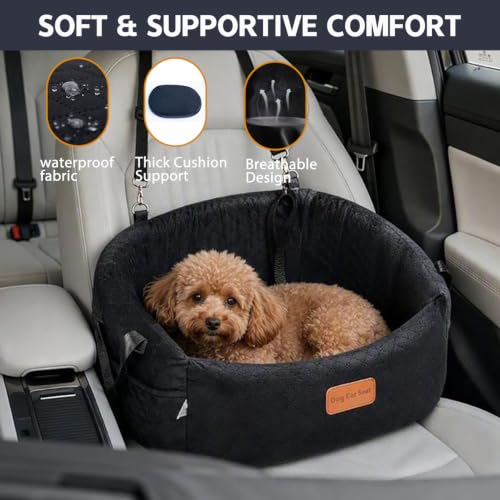 Dog Car Seat for Small Dogs (Black / S)