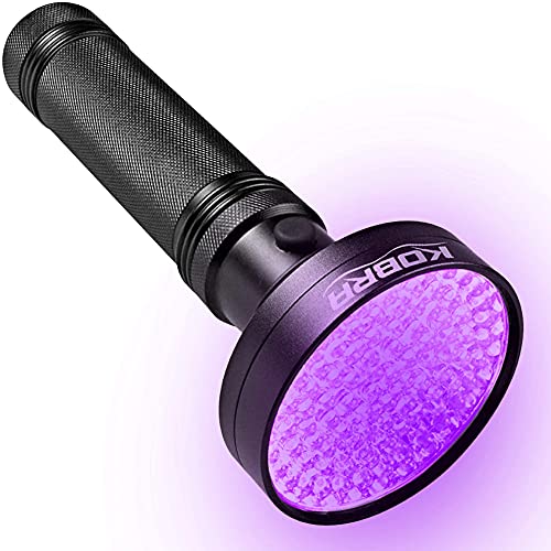 Kobra UV Black Light Flashlight 395nm (Black / 100 LED)