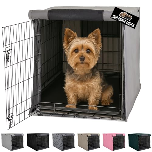 Dog Crate Covers (Gray / 24" X 18" X 20")