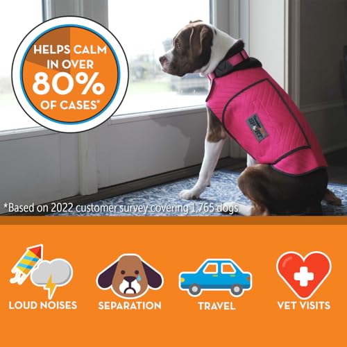 for Dogs Calming Anxiety Vest (X-Large / Fuchsia)