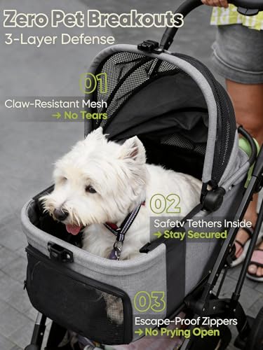 Small Dog Stroller (GREY)