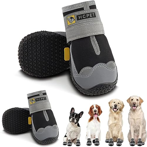 Dog Shoes for Dogs (Black / Width 2.36 in)