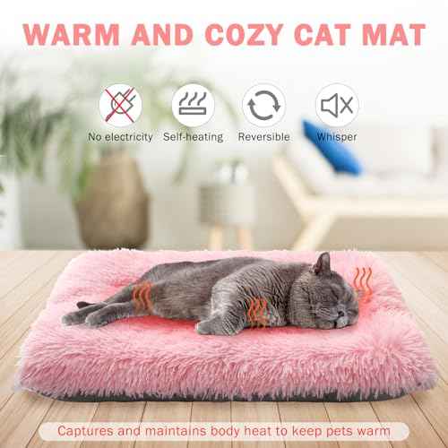 Self Warming Cat Bed (Pink / L: 24"x28")