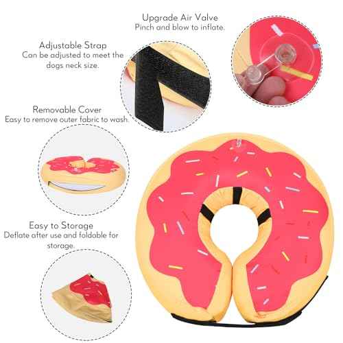 Inflatable Dog Cone (Grapefruit / S(9"-10"))