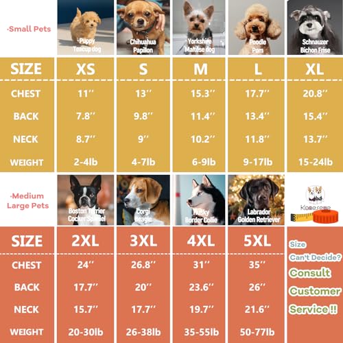 Dog Shirts Soft Plain Solid T (Yellow & Orange / 2XL-(20~30lb) | Chest(~24"))