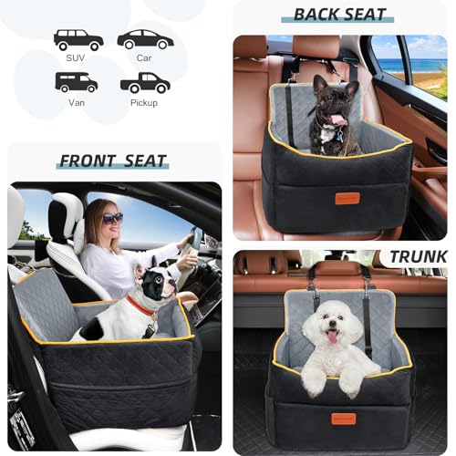 Small Dog Car Seat (Black/gray)