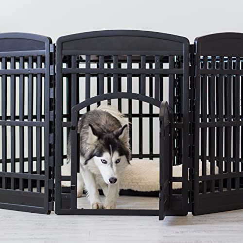 8 Panel Dog Playpen (8 Panel - 34" H / Black)