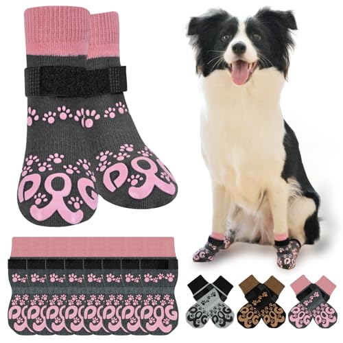 8Pcs Dog Non Slip Sock (M(Pack of 8))