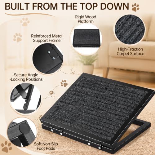 2 Pack Heavy Duty Dog Ramps for Stairs