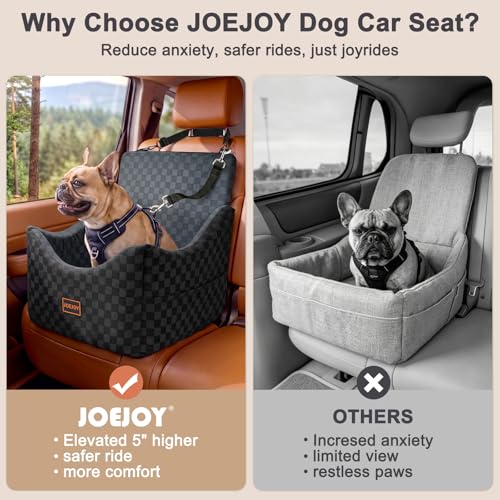 Elevated Dog Car Seat for Small (Medium / Dark Grey)