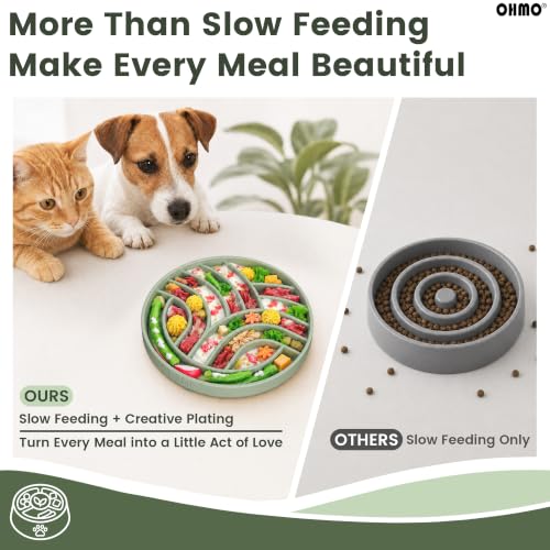 Slow Feeder Dog Bowl (Sage Green)