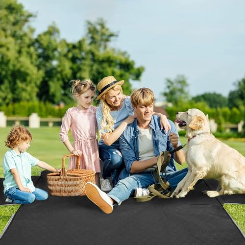 Dog Car Seat Cover for Back Seat (Black / Standard (54" W x 55" L))