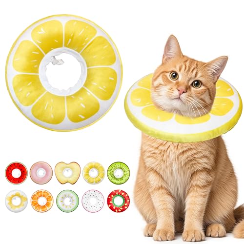 Cat Cone Collar Soft (Lemon / Medium)