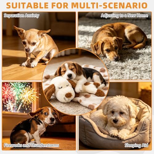 Heartbeat Puppy Toy for Dogs (cream-coloured)