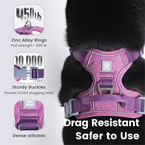 Dog Harness No (XS (Doesn't include O rings(Chest: 12"-17" )) / Orchid Purple)