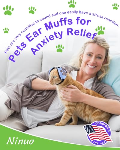 Dog Ear Muffs Noise Protection (Blue / Small)