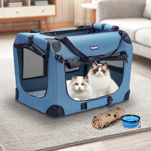 Portable Collapsible Dog Crate (Blue / 24.0"L x 17.0"W x 17.0"H)
