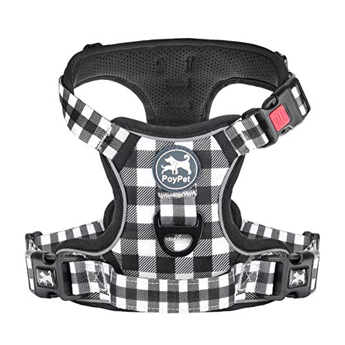 Plaid Dog Harness Large (Large / Grid)