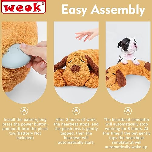 Heartbeat Puppy Toy (brown1)