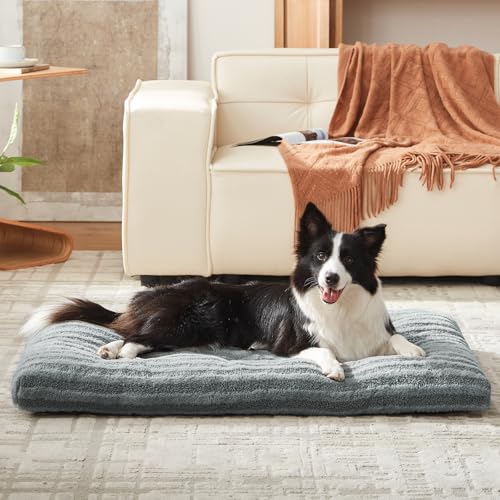 Washable Dog Bed Medium Size Dogs (Gray / 29.0"l x 21.0"w x 3"th)