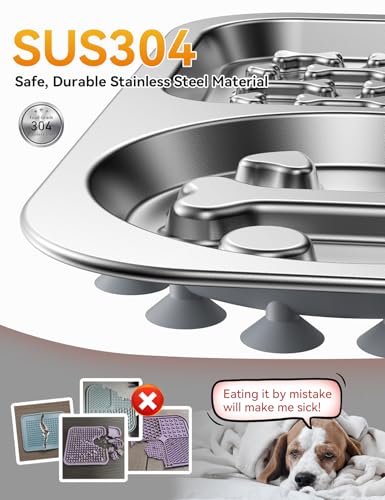 Stainless Steel Lick Mat for Dogs and Cats