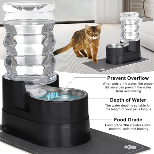 7L Elevated Dog Water Dispenser (7L / Black)