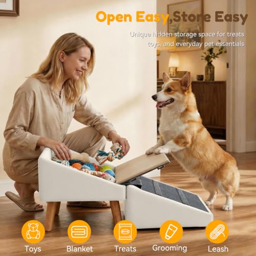 Dog Ramp for Couch (White)