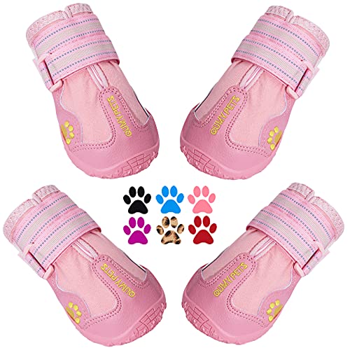 Dog Shoes for Hot Pavement (Size 3: 2.0''x2.5''(W*L) (Pack of 4))