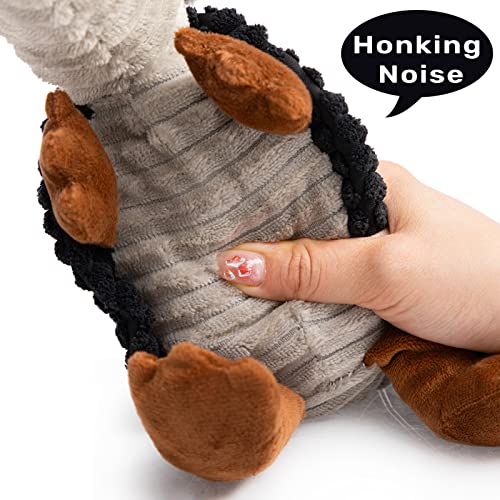 Armadillo Squeaky Puppy Dog Toys for Small Medium Dogs (8 IN / Black)