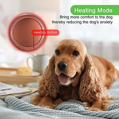 Heartbeat Warm Heat Stuffed Animal for Dog Anxiety Relief (Black & White)