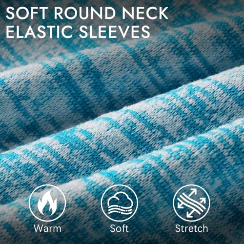 3 Pack Dog Sweaters for Small Dogs Girl Boy Winter Fleece Clothes Warm Soft Dog Sweatshirt Outfit for Dogs Cats Pet Apparel (Rose+Light Blue+Purple / XL (Back: 17.7", Chest: 22.8", 18-22 lbs))