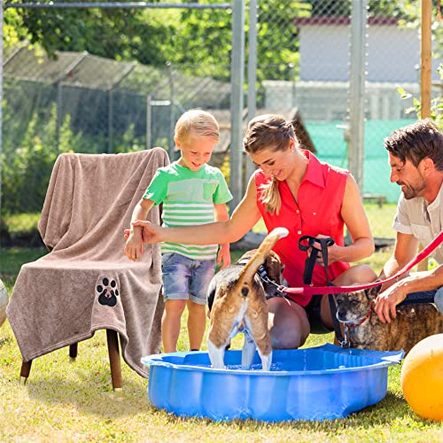 Extra Large Dog Towels for Drying Dogs 2 Pack (Black and Brown / XL-55" * 36")