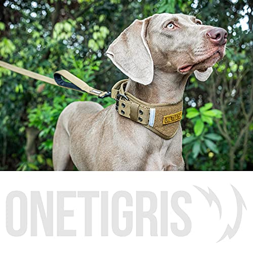 No Pull Dog Leash with Handle for Medium Large Dogs (Brown / 4FT)