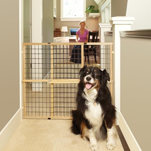 Wire Mesh Dog Gate (29.5"-50" Wide, 31" Tall)