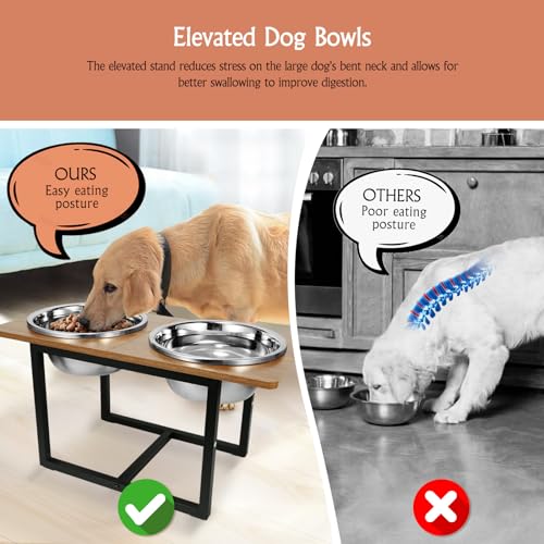 Elevated Dog Bowls (Rustic Walnut)