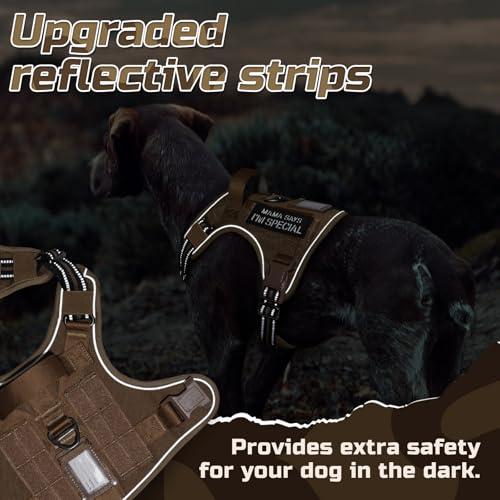 Tactical Dog Harness for Small (Brown / Small)