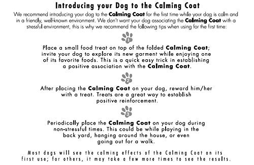 AKC American Kennel Club Anti Anxiety and Stress Relief Calming Coat for Dogs (Blue / Extra Small)
