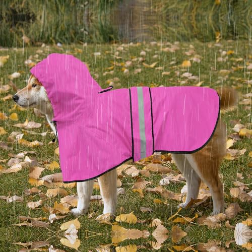 Reflective Puppy Raincoat (Pink / Small)