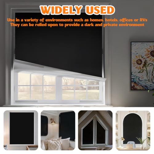Blackout Curtains 118x57in Portable Cuttable with 10M Magic Tapes (57"W x 118"H)