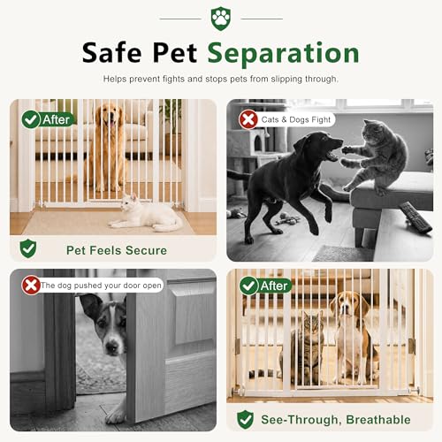 63" Extra Tall Pet Gate for Cat (63" Tall, 29.9"-41.3" Wide)