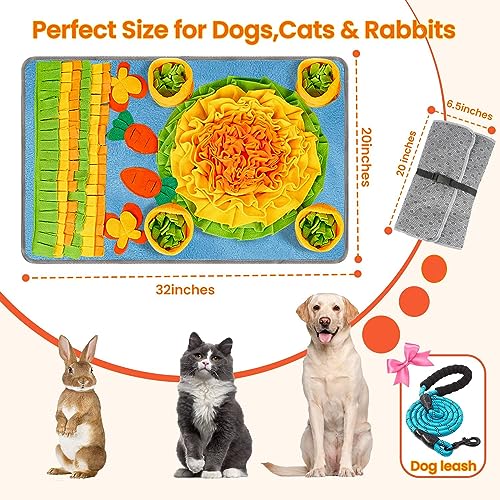 Large 32x20 Snuffle Mat for Dogs (Blue / 32"x20")