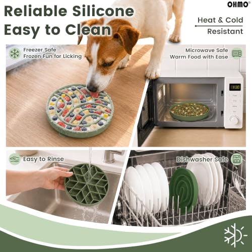 Slow Feeder Dog Bowl (Camo Green)