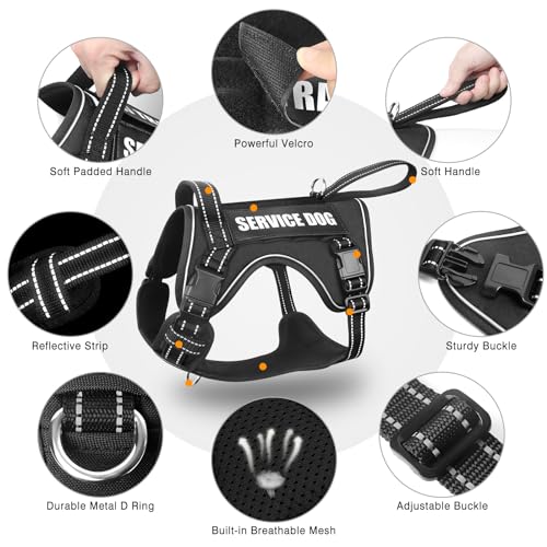 Tactical Dog Harness (Medium / Black)