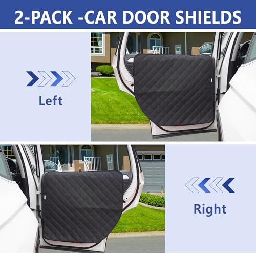 Large Tall Dog Car Door Protector 2 (Black / Extra Large)