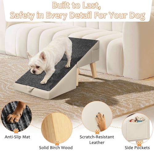 Ottoman Dog Ramp for Couch (Beige)