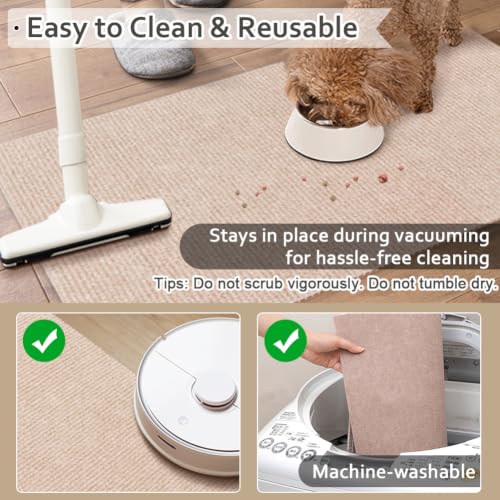 Cat Litter Box Mat for Pet (Camel / 35 x 24 Inch)