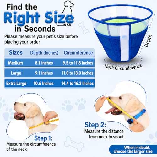 Soft Dog Cone Collar After Surgery (Extra Large)